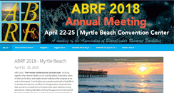 Desktop Screenshot of conf.abrf.org