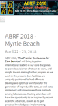 Mobile Screenshot of conf.abrf.org