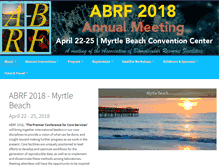 Tablet Screenshot of conf.abrf.org
